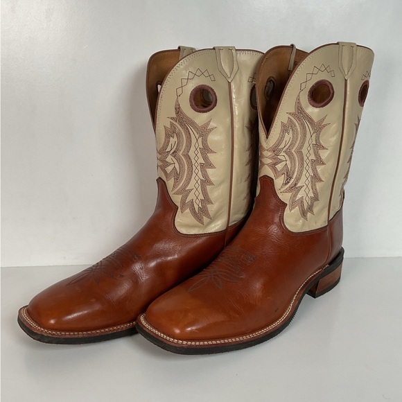 Tony Lama Sunset Renegade Roper Boots 14 D USA Made Punchy